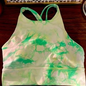 Lululemon sports bra green tie dye